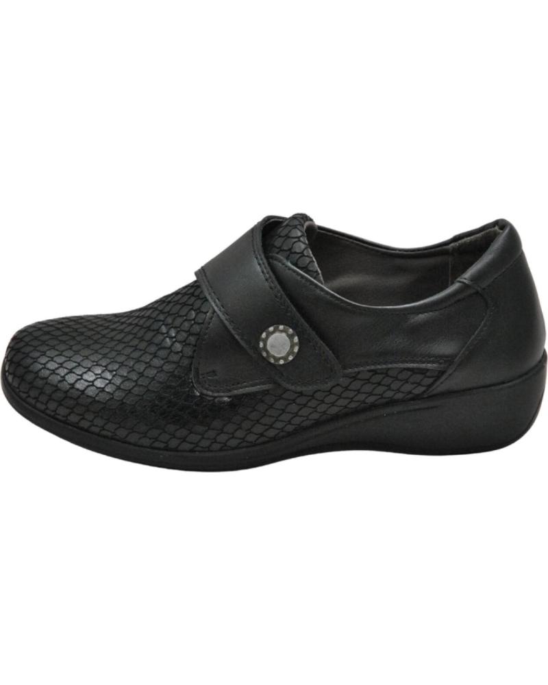Chaussures pour Femme LUMEL GUANT - ZAPATO CON CIERRE DE VELCRO ANCHO ESPECIAL BLACK 003-738