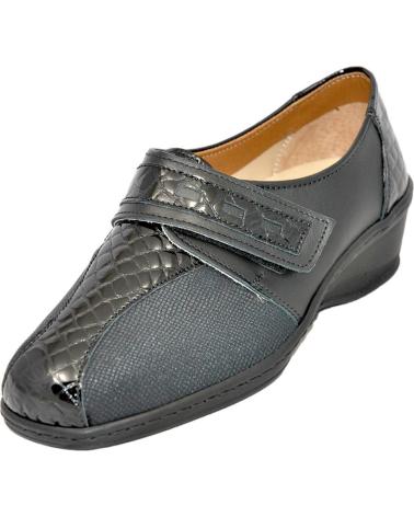Zapatos de Mujer LUMEL - ZAPATO CIERRE VELCRO PALA ELASTICA PLANTILLA EXT NEGRO