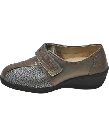 Zapatos de Mujer LUMEL - ZAPATO CON CIERRE DE VELCRO PALA ELASTICA PLANT BRONCE-TAUPE