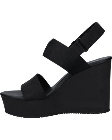 Sandalias de Mujer CALVIN KLEIN YW0YW00959 WEDGE SANDAL WEBBING BDS BLACK