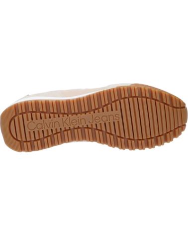 Zapatillas deporte de Hombre CALVIN KLEIN YM0YM00672 TOOTHY RUNNER 0F5 EGGSHELL-TRAVERTINE-MERLOT