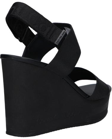 Sandalias de Mujer CALVIN KLEIN YW0YW00959 WEDGE SANDAL WEBBING BDS BLACK