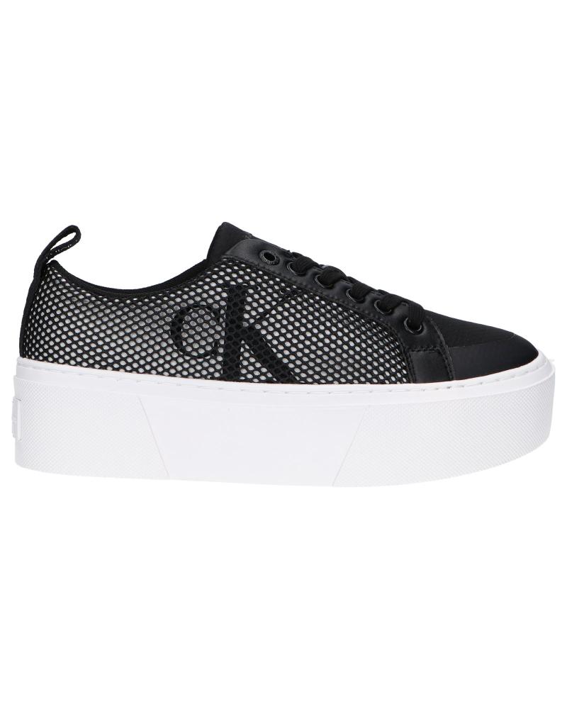 Zapatillas deporte de Mujer CALVIN KLEIN YW0YW00915 FLATFORM 0GJ BLACK-WHITE