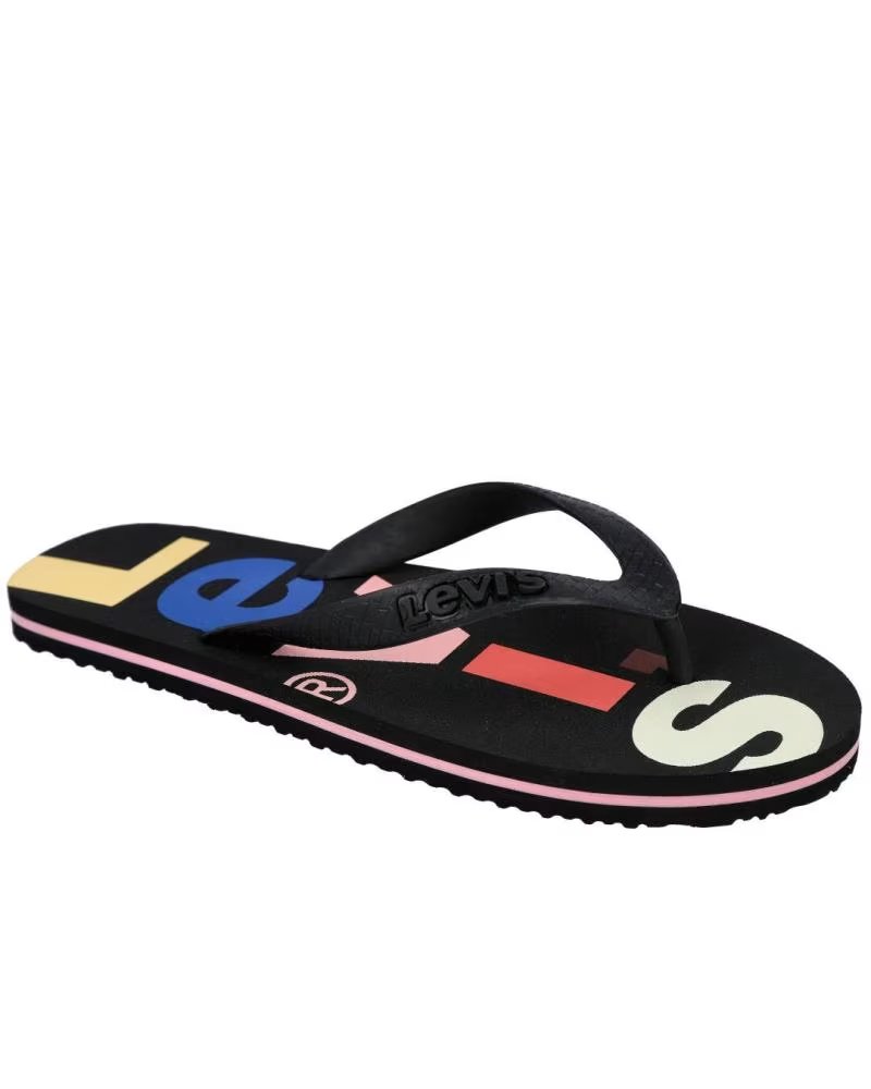 LEVIS CHANCLAS EN PARA MUJER NEGRO