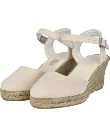 Woman Sandals ANDREA RUIZ M-12 ALPARGATAS YUTE MUJER BEIG