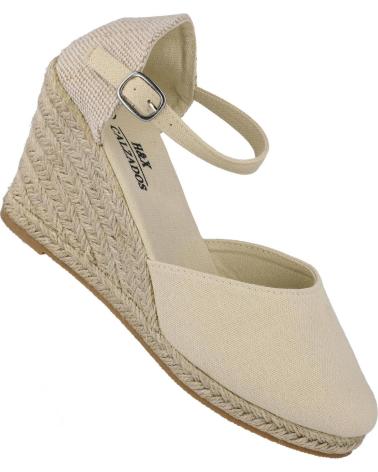 Sandalias de Mujer BUBBLE BOBBLE Q-9 ALPARGATAS ESPARTO MUJER BEIG