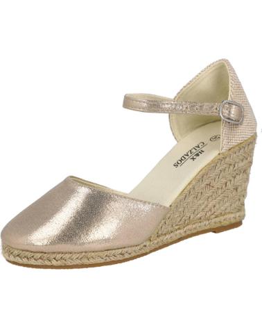 Sandalias de Mujer BUBBLE BOBBLE Q-9 CANAMO ALPARGATAS CUNA ALTA ORO