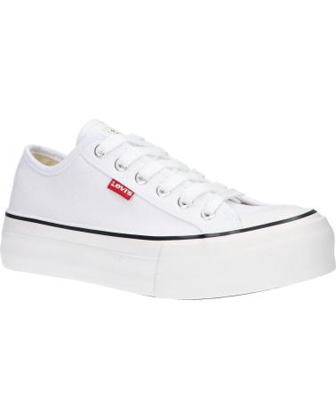 Sapatilhas de Mulher e Menina e Menino LEVIS VBAL0031T HIGH BALL 0061 WHITE
