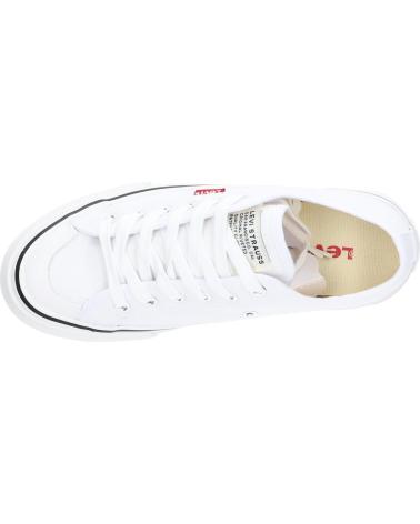 Sapatilhas de Mulher e Menina e Menino LEVIS VBAL0031T HIGH BALL 0061 WHITE