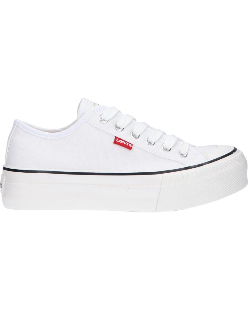 Sapatilhas de Mulher e Menina e Menino LEVIS VBAL0031T HIGH BALL 0061 WHITE