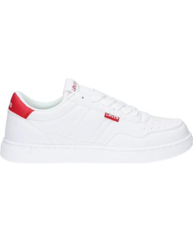 Sneaker für Damen und Mädchen und Junge LEVIS VNOA0002S NOAH 0079 WHITE RED