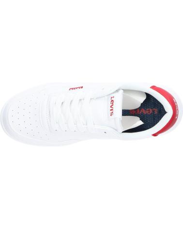 Sneaker für Damen und Mädchen und Junge LEVIS VNOA0002S NOAH 0079 WHITE RED