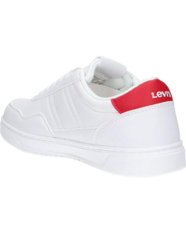 Sneaker für Damen und Mädchen und Junge LEVIS VNOA0002S NOAH 0079 WHITE RED