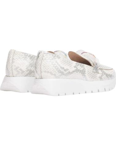 Scarpe per Donna WONDERS MOCASIN PIEL SERPIENTE SILVER OFF
