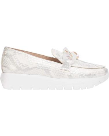 Scarpe per Donna WONDERS MOCASIN PIEL SERPIENTE SILVER OFF
