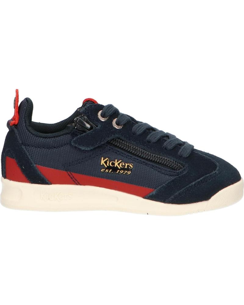 Sapatilhas de Menina e Menino KICKERS 686040-30 KICK 18 CDT 103 MARINE ROUGE