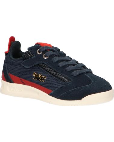 Sapatilhas de Menina e Menino KICKERS 686040-30 KICK 18 CDT 103 MARINE ROUGE