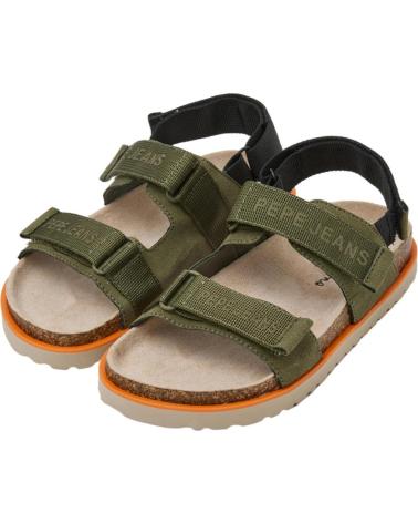 Sandals-De-Niña-PEPE-JEANS-PBS90058-BERLIN-BOY-KAKI