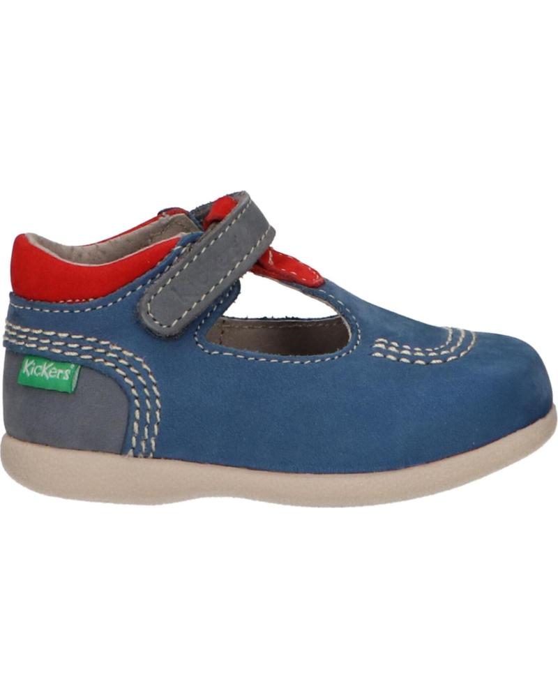 Scarpe per Bambina e Bambino KICKERS 413124-10 BABYFRESH 52 BLEU FONCE