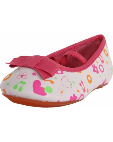 Bailarinas de Niña URBAN 149200-B2040 WHITE-FUXIA