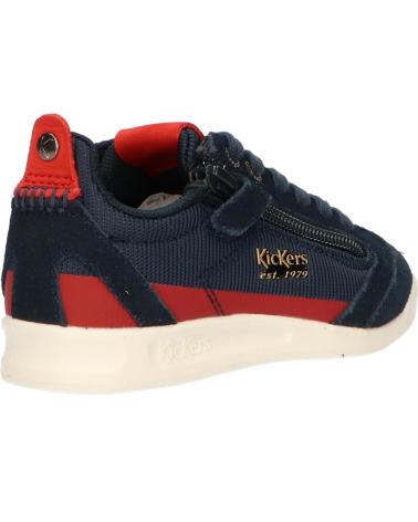 Sapatilhas de Menina e Menino KICKERS 686040-30 KICK 18 CDT 103 MARINE ROUGE