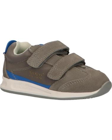 Sapatilhas de Menina e Menino KICKERS 686290-10 KICK 18 BB 123 GRIS BLEU
