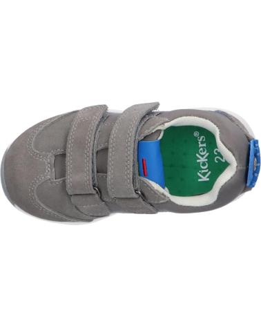 Sapatilhas de Menina e Menino KICKERS 686290-10 KICK 18 BB 123 GRIS BLEU