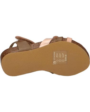 Sandali per Donna e Bambina KICKERS 694970-30 BOGART 203 KAKI ROSE