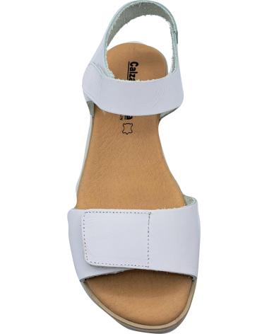 Sandalias de Mujer CALZADOMANIA SANDALIA DE PIEL BLANCO