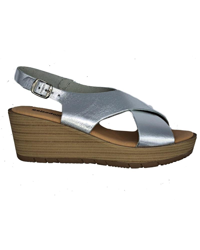 Sandalias de Mujer CALZADOMANIA SANDALIA DE PIEL PLATA
