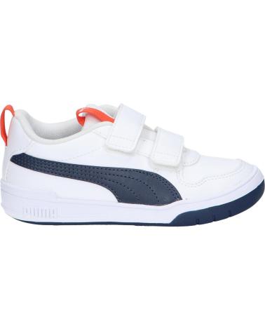 Sapatilhas de Menino PUMA ZAPATILLAS MULTIFLEX SL V PS BLANCAS MARINO 380740-11 CASUAL CLARO