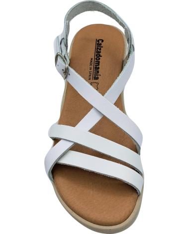 Sandalias de Mujer CALZADOMANIA SANDALIA DE PIEL BLANCO