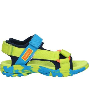 boy Sandals GEOX J150RA 01511 J BOREALIS C3346 LIME-SKY