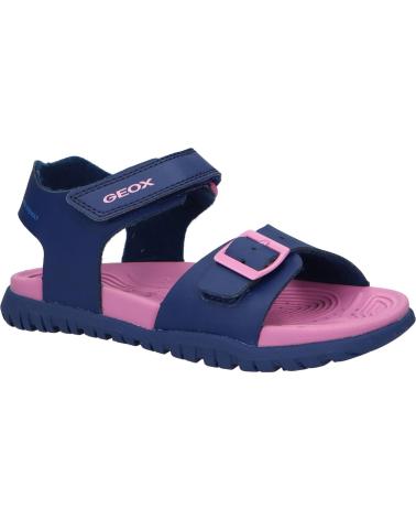 girl Sandals GEOX J35HQA 000BC J SANDAL FUSBETTO C0965 NAVY-DK PINK