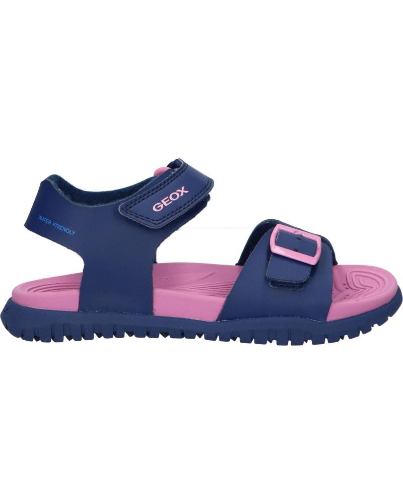 girl Sandals GEOX J35HQA 000BC J SANDAL FUSBETTO C0965 NAVY-DK PINK