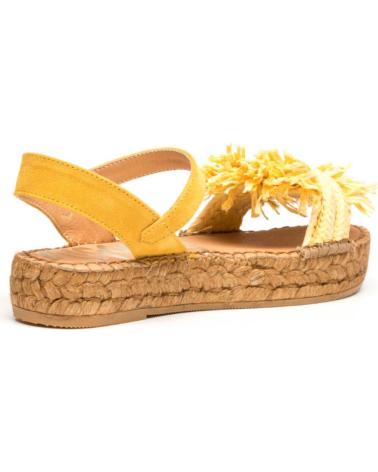 Sandalias de Mujer VIDORRETA BANDA NUDO  MERCE DOBLE TOSTADO AMARILLO