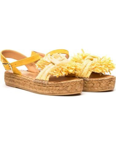 Sandalias de Mujer VIDORRETA BANDA NUDO  MERCE DOBLE TOSTADO AMARILLO