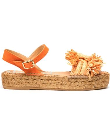 Sandalias de Mujer VIDORRETA BANDA NUDO  MERCE DOBLE TOSTADO NARANJA
