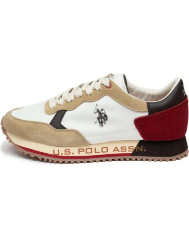ZAPATILLAS U.S. POLO ASSN. CLEEF001A ROJAS Y BEIGE PARA HOMBRE BEIG