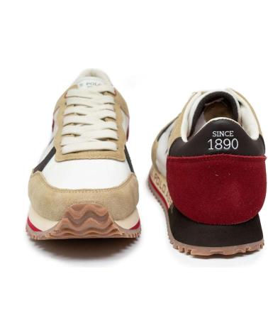 ZAPATILLAS U.S. POLO ASSN. CLEEF001A ROJAS Y BEIGE PARA HOMBRE BEIG