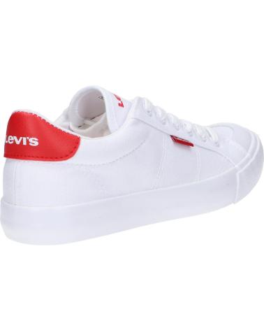 Sportschuhe für Damen und Mädchen und Junge LEVIS VORI0133T NEW HARRY 0079 WHITE RED