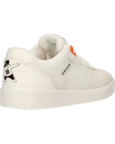 Sapatilhas de Mulher e Menina e Menino GEOX J925PB 01454 J KOMMODOR C1000 WHITE
