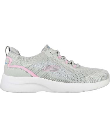 Sportivo per Donna e Bambina SKECHERS ZAPATILLAS LIGHT GRAY PINK 149546-LGPK GRIS