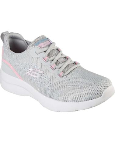 Sportivo per Donna e Bambina SKECHERS ZAPATILLAS LIGHT GRAY PINK 149546-LGPK GRIS
