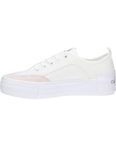 Scarpe sport per Donna CALVIN KLEIN YW0YW00903 VULC FLATFORM BOLD 0LA WHITE-ANCIENT WHITE
