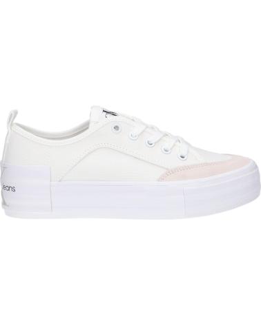 Scarpe sport per Donna CALVIN KLEIN YW0YW00903 VULC FLATFORM BOLD 0LA WHITE-ANCIENT WHITE