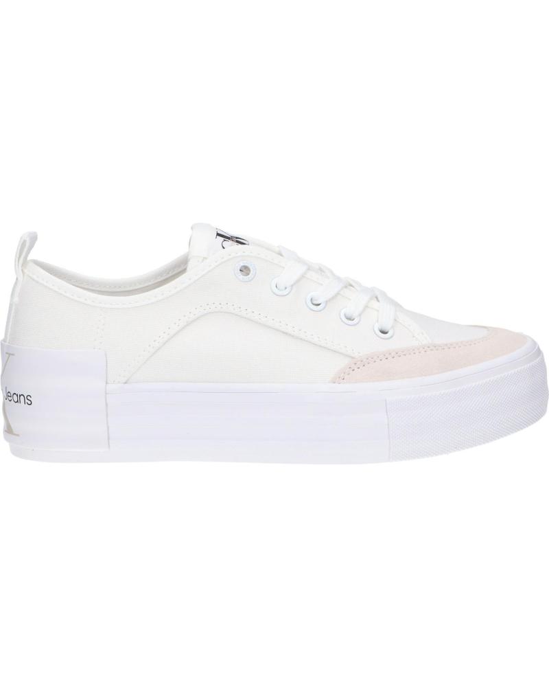 Scarpe sport per Donna CALVIN KLEIN YW0YW00903 VULC FLATFORM BOLD 0LA WHITE-ANCIENT WHITE