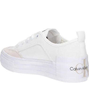 Scarpe sport per Donna CALVIN KLEIN YW0YW00903 VULC FLATFORM BOLD 0LA WHITE-ANCIENT WHITE