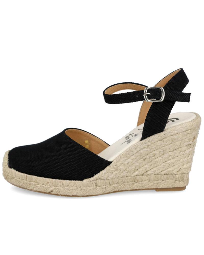 Woman Zapatos de cuña bubble bobble 740 ALPARGATAS YUTE MUJER NEGRO