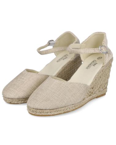 Woman Sandals BUBBLE BOBBLE Q-9 ALPARGATAS ESPARTO MUJER NATURAL